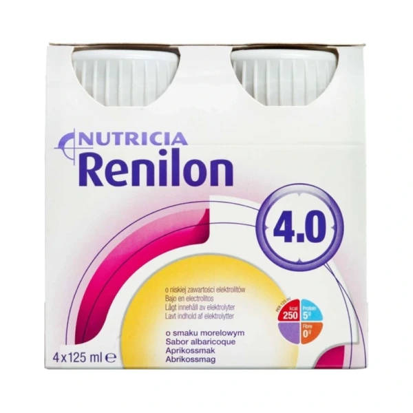 Nutricia Renilon 4,0 Abrikos – 4 x 125 ml
