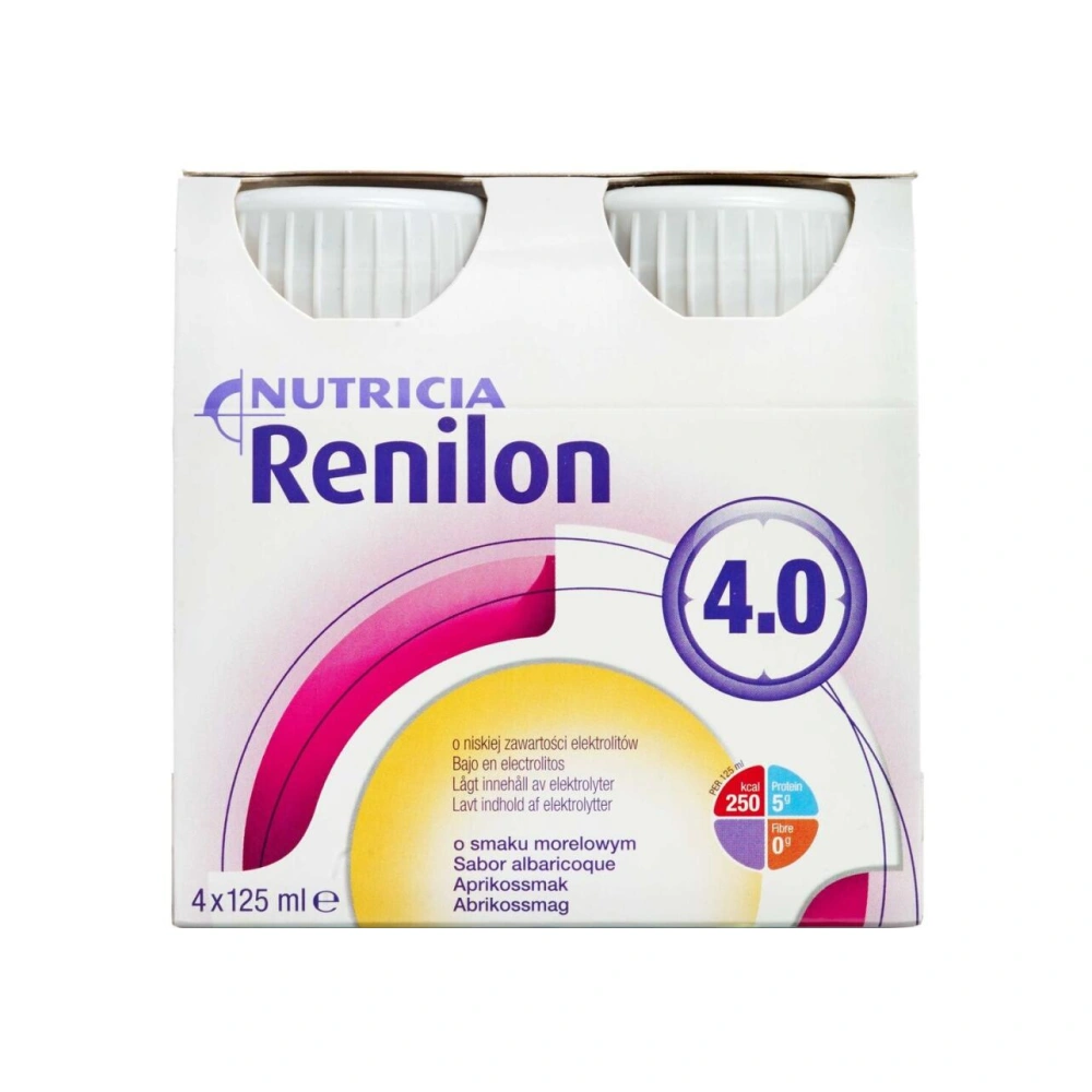 Nutricia Renilon 4,0 Abrikos – 4 x 125 ml