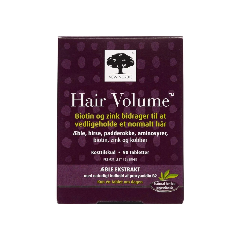 New Nordic Hair Volume – 90 stk