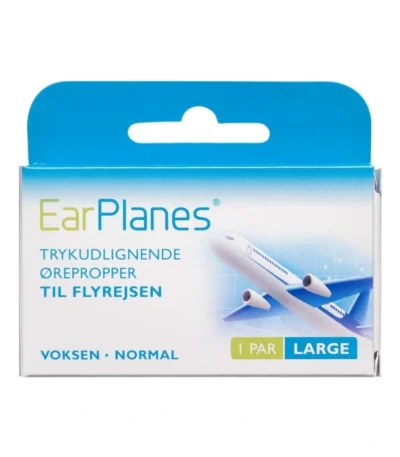 Earplanes large 1 par – trykudlignende ørepropper