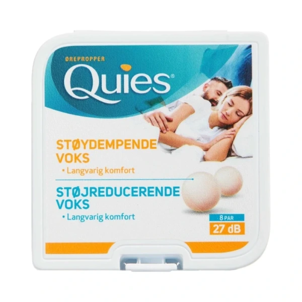 Quies Ørepropper Naturlig Voks – 8 par