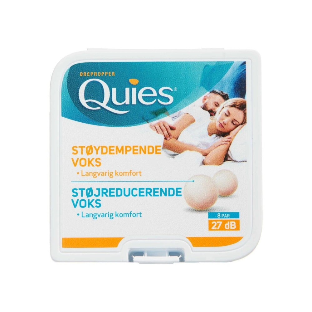 Quies Ørepropper Naturlig Voks – 8 par
