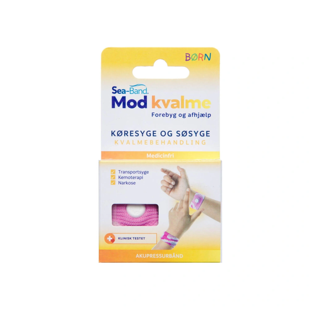 Sea-Band Mod Kvalme Barn Pink – 1 par