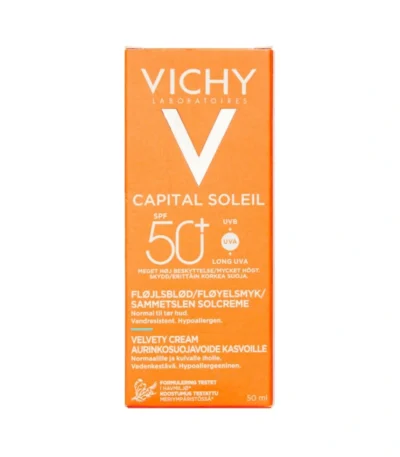 Vichy Capital Soleil Fugtgivende Ansigtssolcreme SPF 50+ – 50 ml