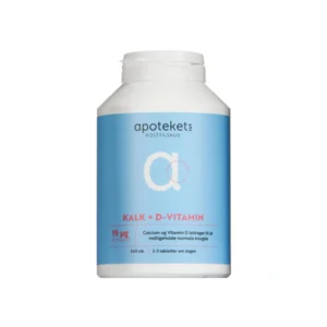Apotekets Kalk og D-vitamin 19 µg – 240 stk