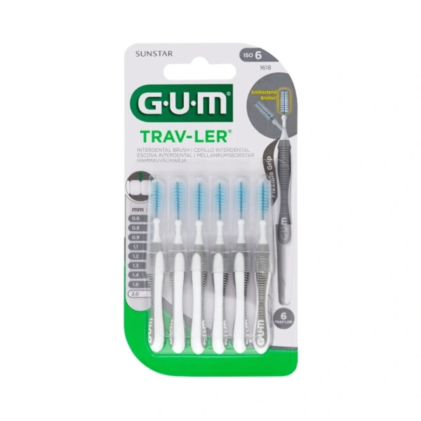 GUM TRAV-LER Mellemrumsbørste 1618 2,0mm – 6 stk