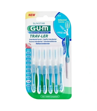 GUM TRAV-LER Mellemrumsbørste 1614 1,6mm – 6 stk