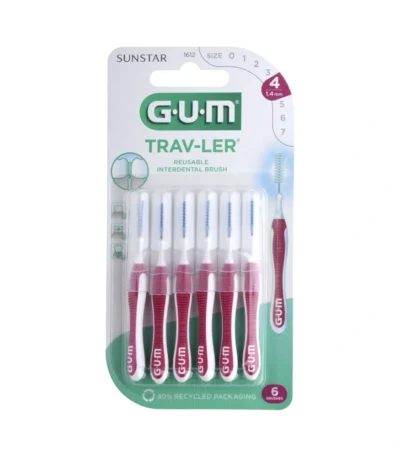 GUM TRAV-LER Mellemrumsbørste 1612 1,4mm – 6 stk