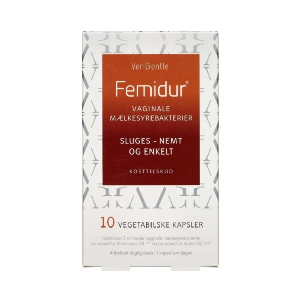 Femidur Oral Vaginale Mælkesyrebakterie – 10 kaps
