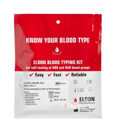 Eldon Blodtypetest 2511 – 1 stk