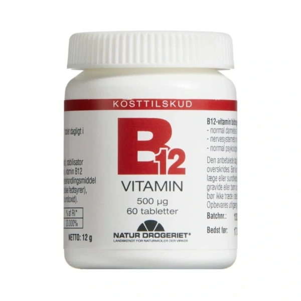 Natur Drogeriet B12-Vitamin 500µg – 60 stk