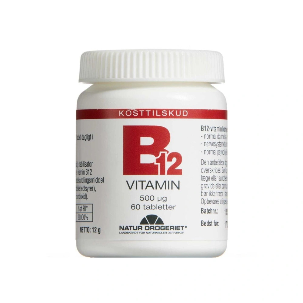 Natur Drogeriet B12-Vitamin 500µg – 60 stk