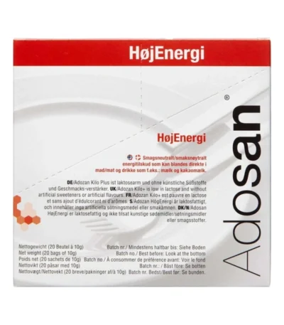 Adozan Pulver HøjEnergi – 20 x 10 g