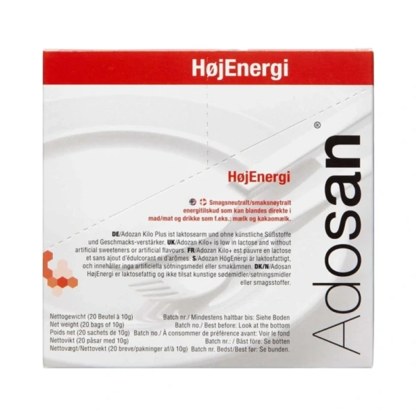 Adozan Pulver HøjEnergi – 20 x 10 g