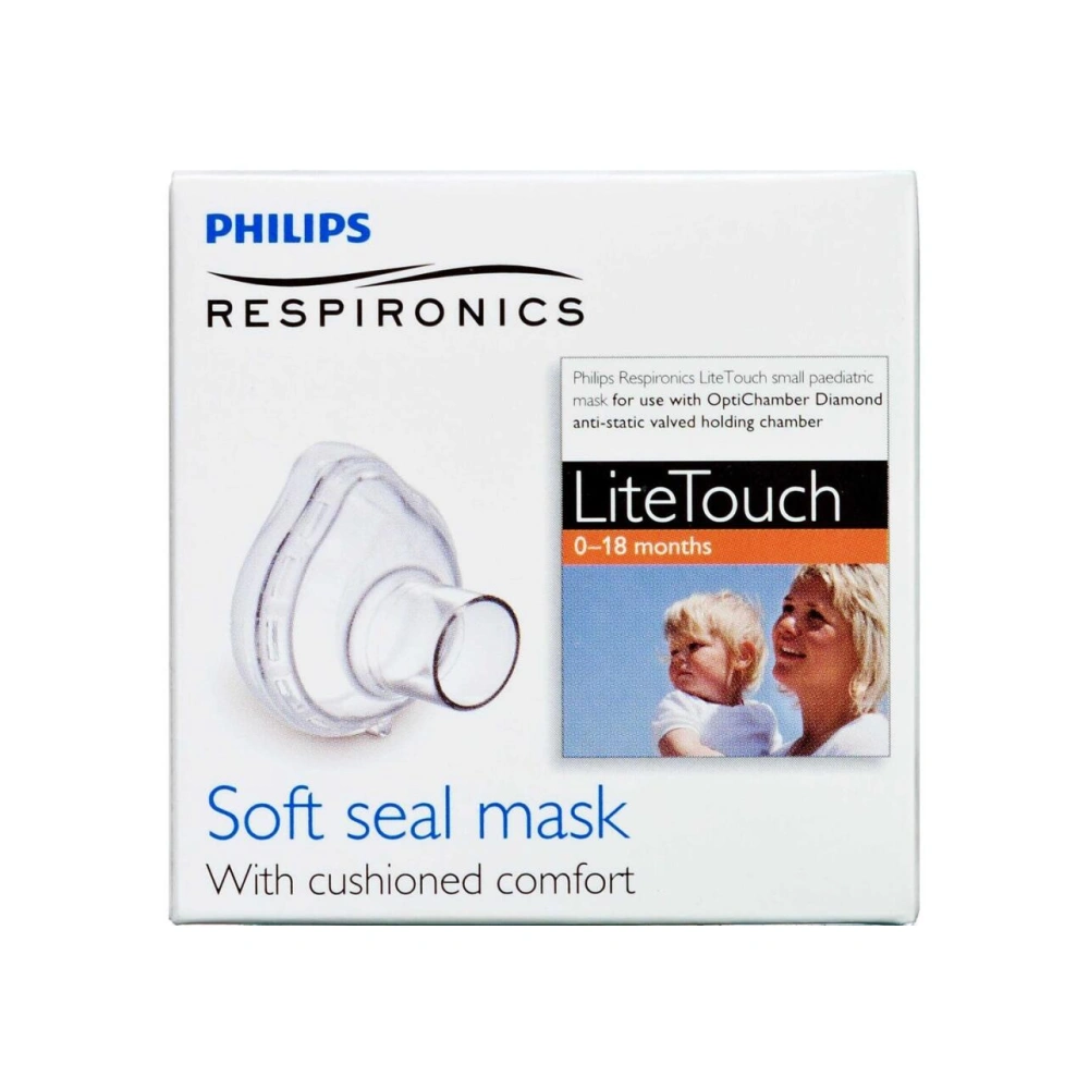 Philips Respironics LiteTouch SMALL mask 0-18 mdr. - 1 stk