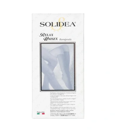 Solidea Knæ Relax Unisex KL2 Sort Medium – 1 par