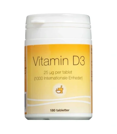 Decamin Trading Vitamin D3 Tabletter 25 µg – 180 stk