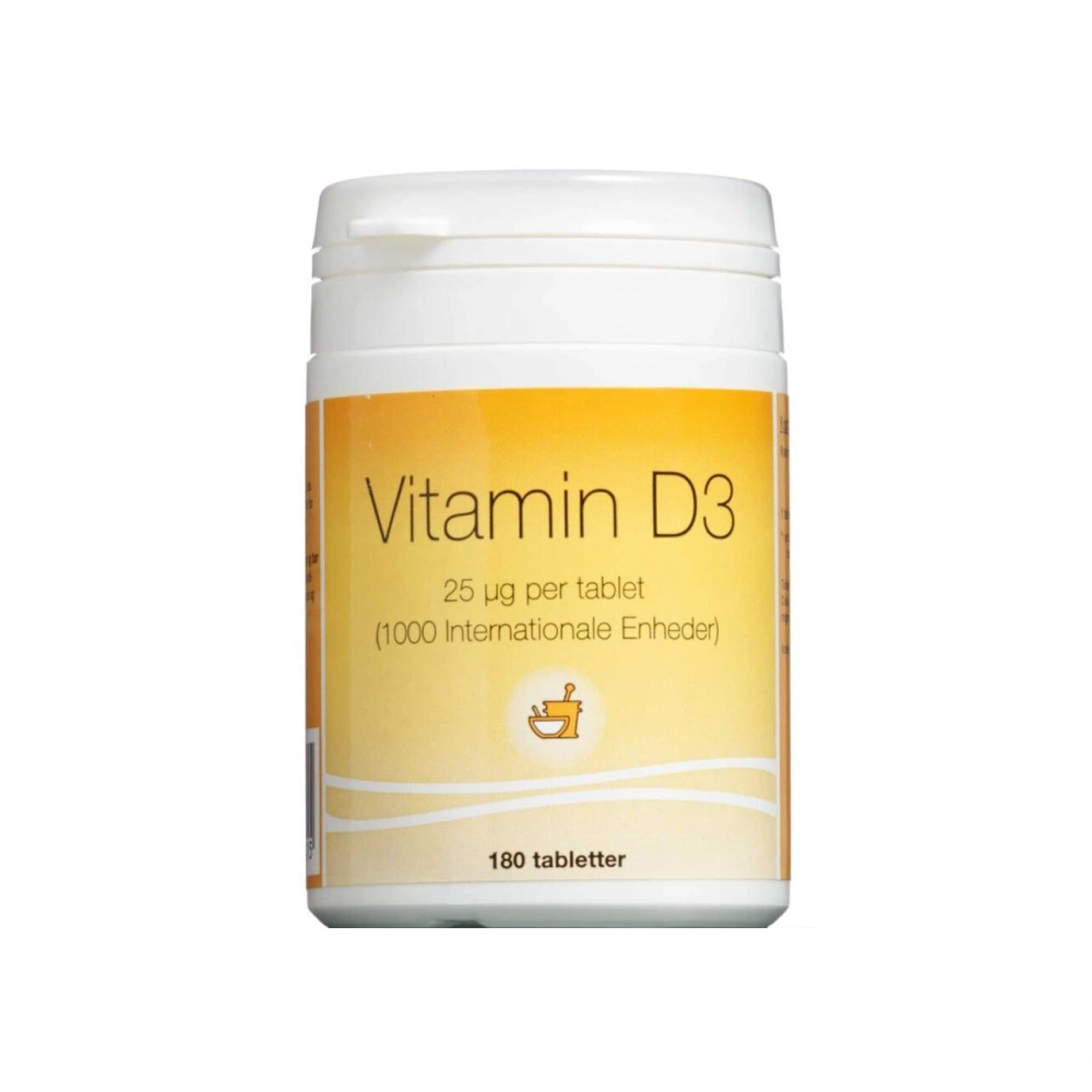 Decamin Trading Vitamin D3 Tabletter 25 µg - 180 stk