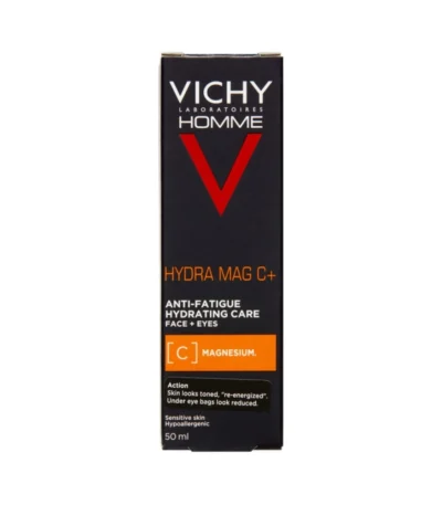 Vichy Homme Hydra Mag C+ Ansigts- Og Øjencreme – 50 ml