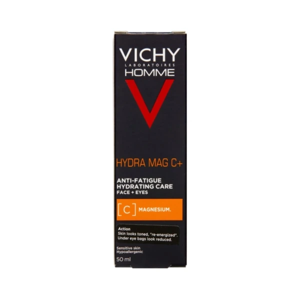 Vichy Homme Hydra Mag C+ Ansigts- Og Øjencreme – 50 ml