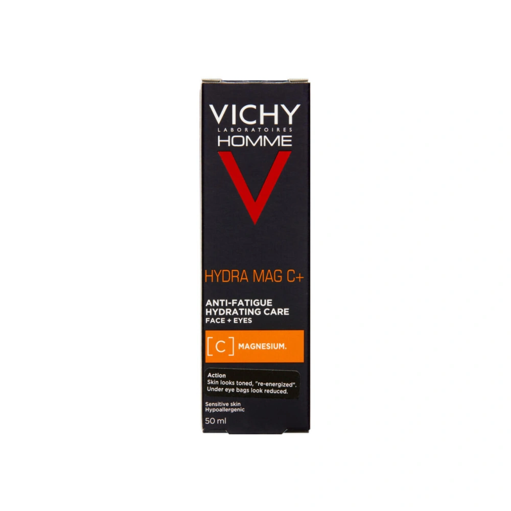 Vichy Homme Hydra Mag C+ Ansigts- Og Øjencreme - 50 ml