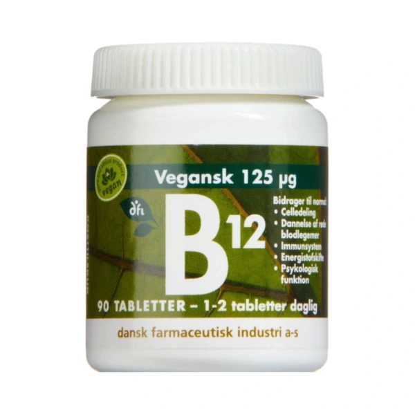 Grønne Vitaminer B12-Vitamin Tabletter 125 µg – 90 stk