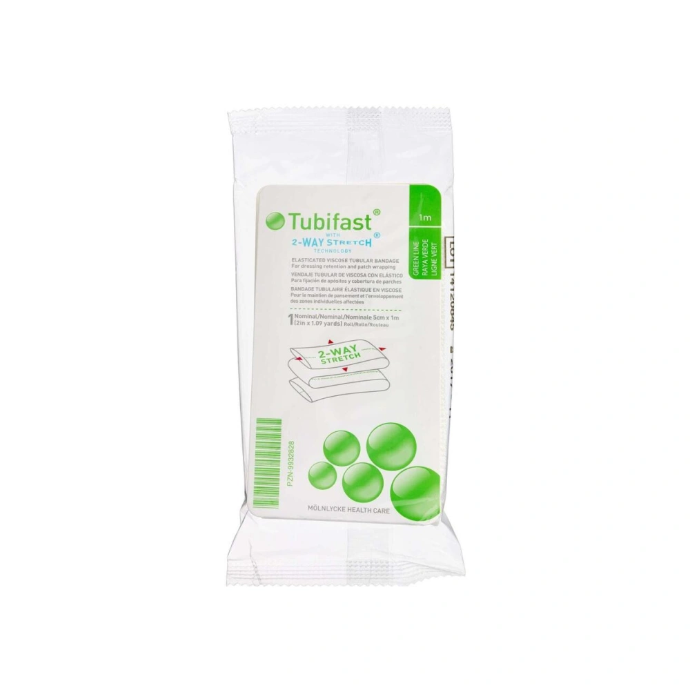 Tubifast 2-WAY Stretch Grøn 5 cm x 1 m. - 1 stk