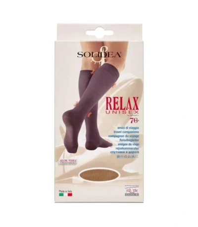 Solidea Knæ Relax Unisex 70 Camel Small – 1 par