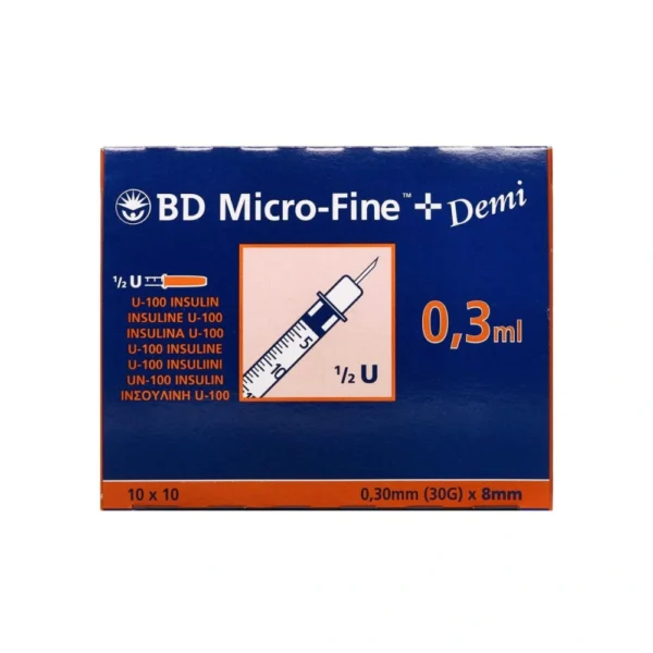 BD Micro-Fine+ 30enh 8mm – 100 stk