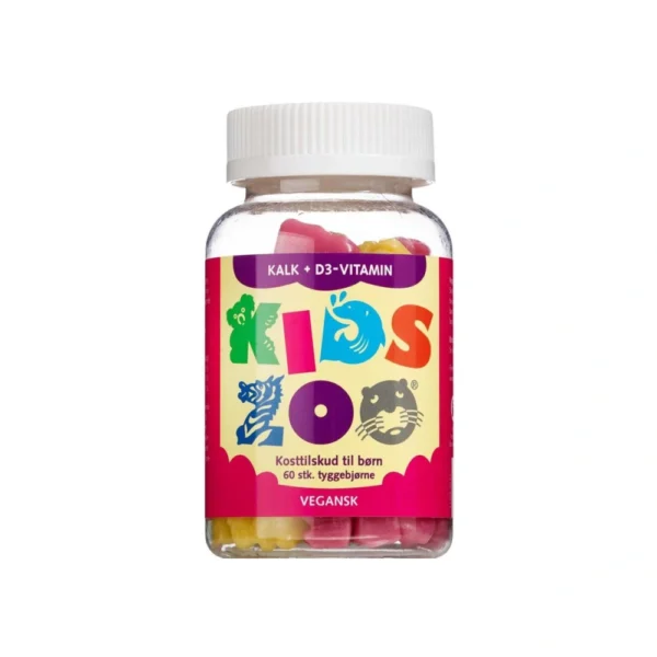 Kids Zoo Kalk + D-Vitamin – 60 stk