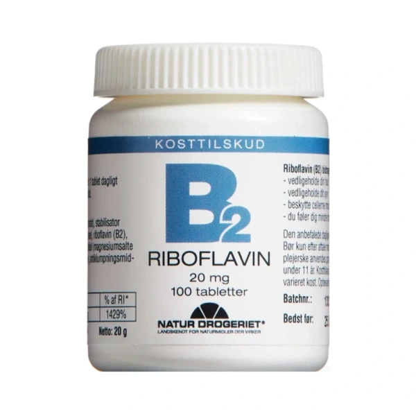 Natur Drogeriet B2-Vitamin 20µg – 100 stk