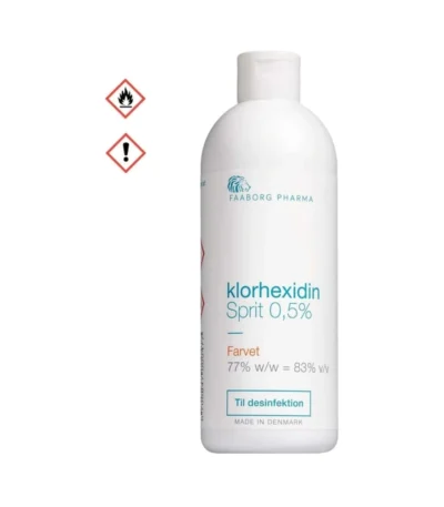 Faaborg Pharma Klorhexidin Sprit Farvet 0,5% – 500 ml