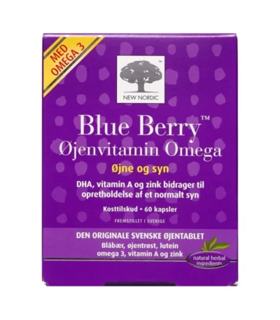 New Nordic Blue Berry Omega 3 – 60 stk