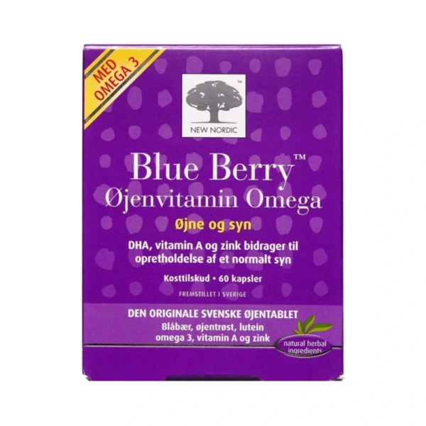 New Nordic Blue Berry Omega 3 – 60 stk
