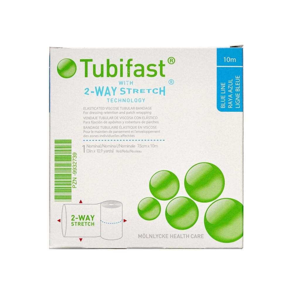 Tubifast 2-WAY Stretch Blå 7,5 cm x 10 m. - 1 stk