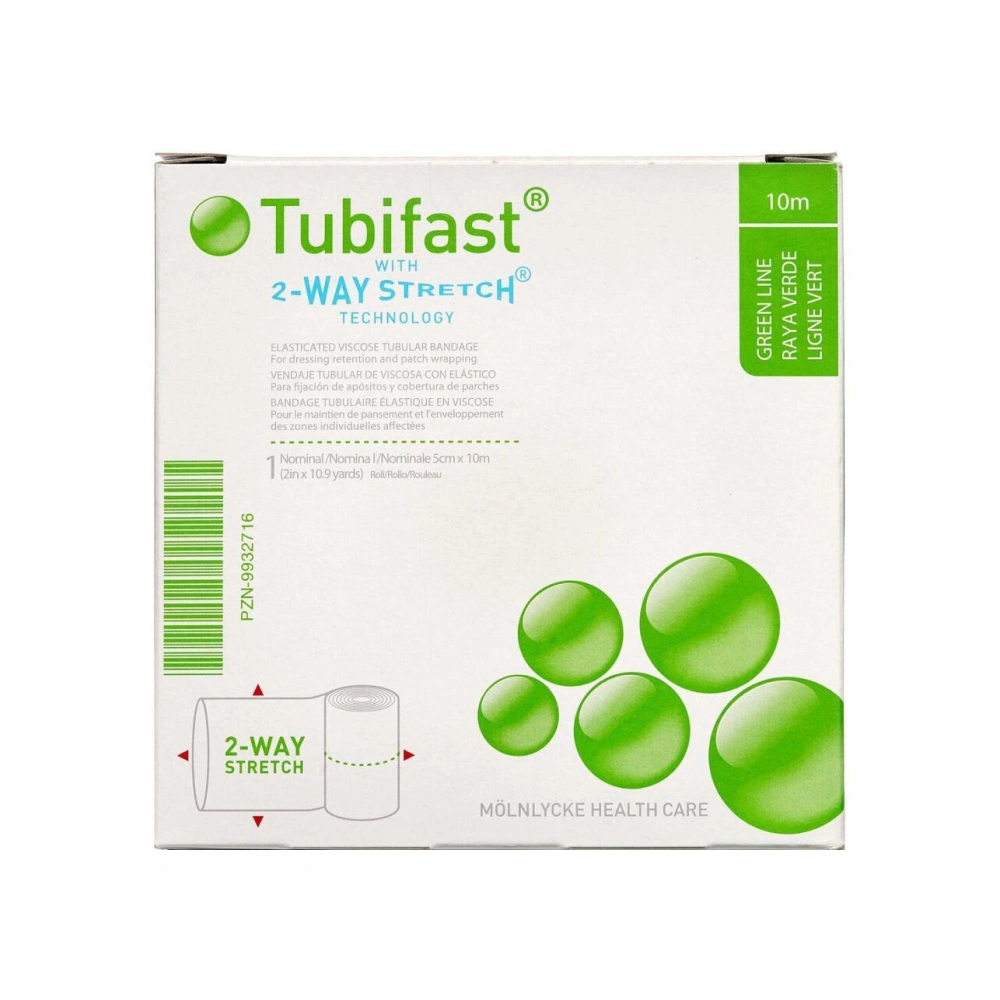 Tubifast 2-WAY Stretch Grøn 5 cm x 10 m. - 1 stk