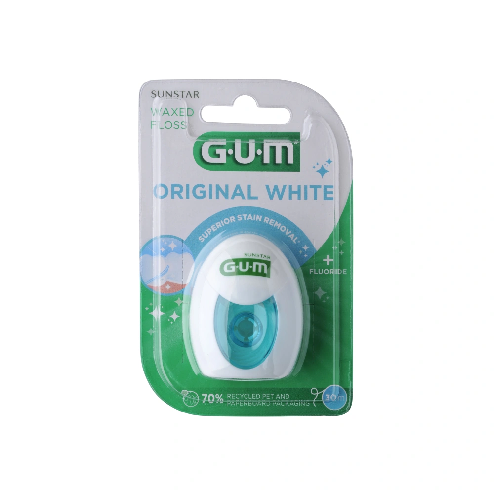 GUM Original White FLOSS Tandtråd - 30 m