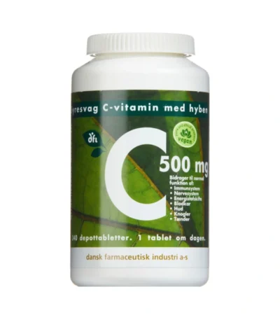 Grønne Vitaminer C-vitamin 500 mg m. Hyben – 240 stk