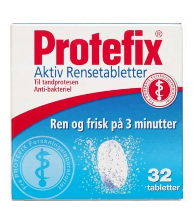 Protefix Aktiv Rensetabletter – 32 stk