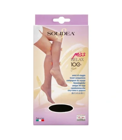 Solidea Knæ Miss Relax 100 SH Sort Small – 1 par
