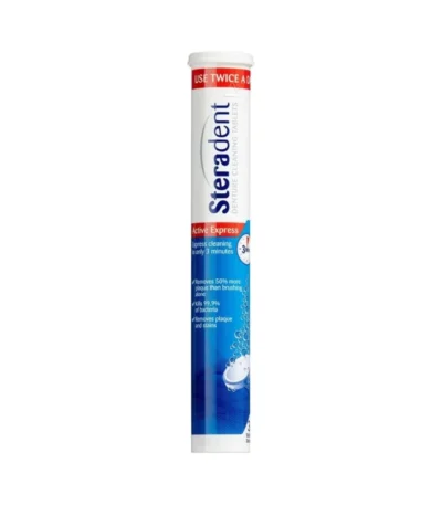 Steradent Active Plus Tabletter – 30 stk