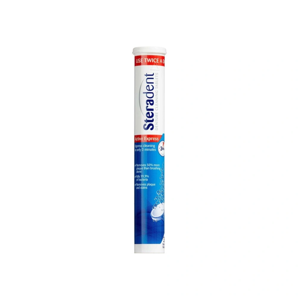 Steradent Active Plus Tabletter - 30 stk