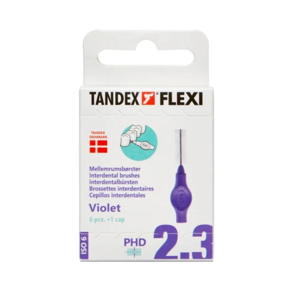 Tandex Flexi Mellemrumsbørste Violet – 6 stk