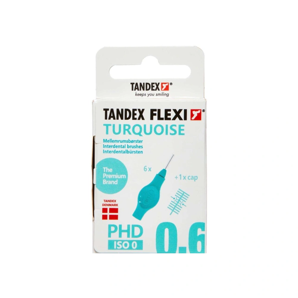 Tandex Flexi Mellemrumsbørste Turqouise - 6 stk