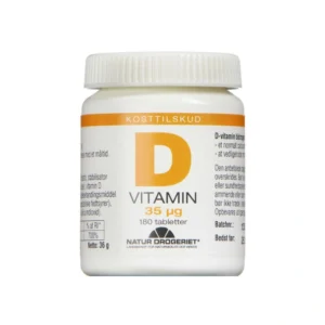 Natur Drogeriet D3 180 stk – Vitamin 35µg