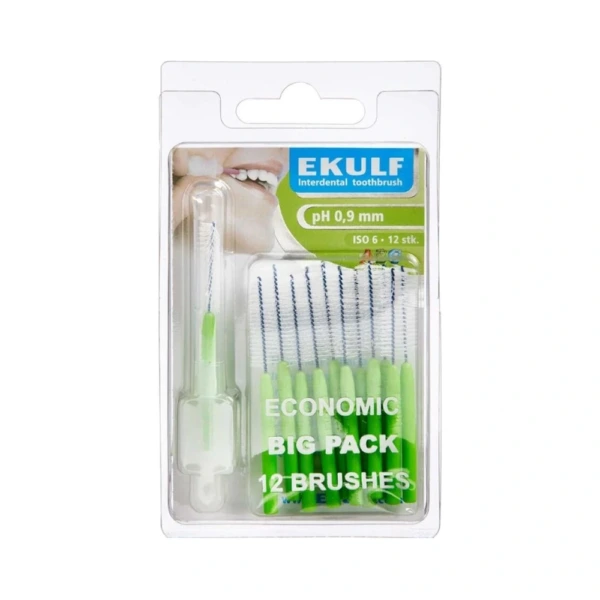 EKULF ph NeoDenta Mellemrumsbørster 0,9 mm – 12 stk