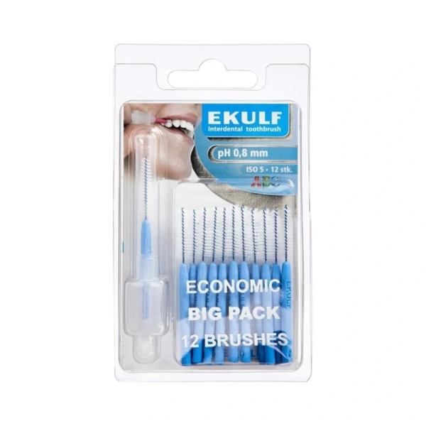 EKULF ph NeoDenta Mellemrumsbørster 0,8 mm – 12 stk