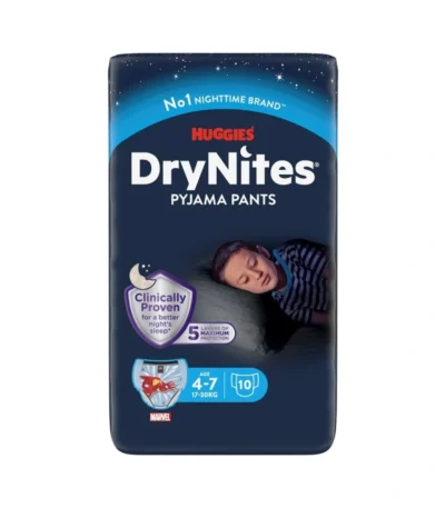 Huggies DryNites Pyjama Pants Boy 4-7 År - 10 stk