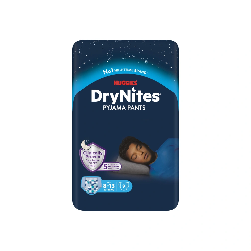 DryNites Pyjama Pants Boy 8-13 År - 9 stk