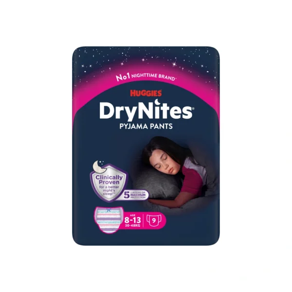 Huggies DryNites Pyjama Pants Teen 8-13 År - 9 stk